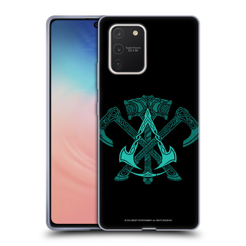 Assassin's Creed Valhalla Symbols And Patterns ACV Weapons Soft Gel Case for Samsung Galaxy S10 Lite