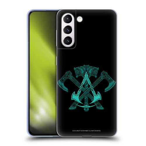 Assassin's Creed Valhalla Symbols And Patterns ACV Weapons Soft Gel Case for Samsung Galaxy S21+ 5G