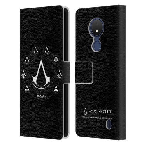 Assassin's Creed Legacy Logo Crests Leather Book Wallet Case Cover For Nokia C21
