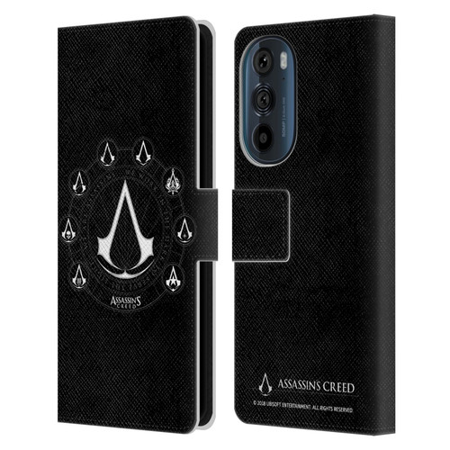 Assassin's Creed Legacy Logo Crests Leather Book Wallet Case Cover For Motorola Edge 30