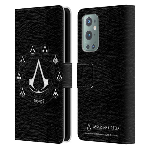 Assassin's Creed Legacy Logo Crests Leather Book Wallet Case Cover For OnePlus 9