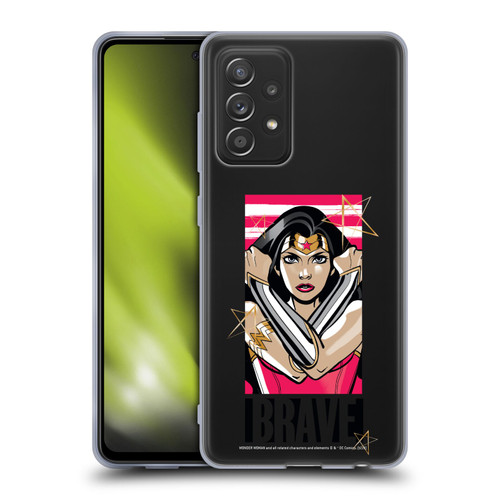 Wonder Woman DC Comics Graphic Arts Brave Soft Gel Case for Samsung Galaxy A52 / A52s / 5G (2021)