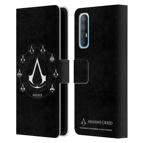 Assassin's Creed Legacy Logo Crests Leather Book Wallet Case Cover For OPPO Find X2 Neo 5G