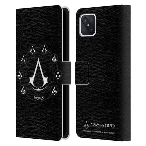 Assassin's Creed Legacy Logo Crests Leather Book Wallet Case Cover For OPPO Reno4 Z 5G
