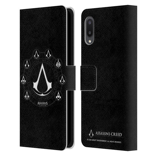 Assassin's Creed Legacy Logo Crests Leather Book Wallet Case Cover For Samsung Galaxy A02/M02 (2021)