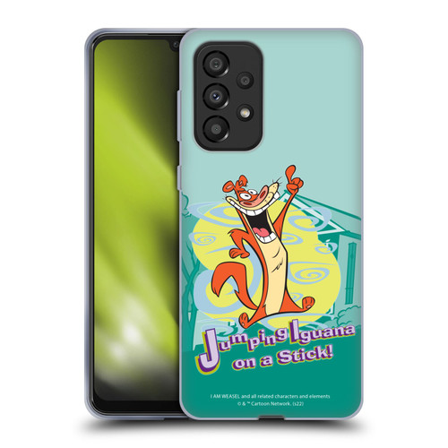 I Am Weasel. Graphics Jumping Iguana On A Stick Soft Gel Case for Samsung Galaxy A33 5G (2022)