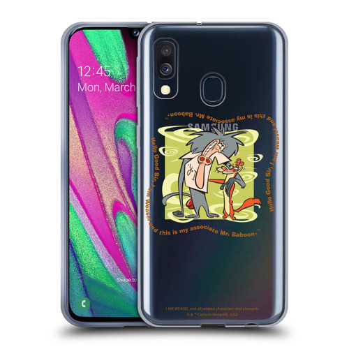 I Am Weasel. Graphics Hello Good Sir Soft Gel Case for Samsung Galaxy A40 (2019)