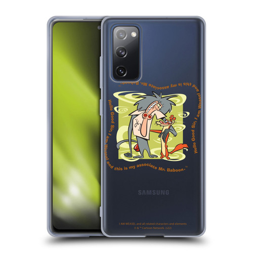 I Am Weasel. Graphics Hello Good Sir Soft Gel Case for Samsung Galaxy S20 FE / 5G