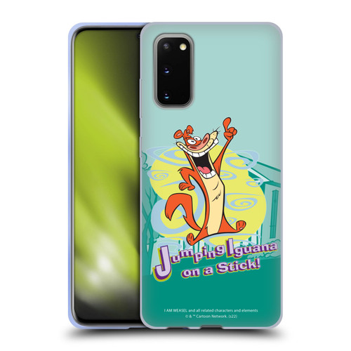 I Am Weasel. Graphics Jumping Iguana On A Stick Soft Gel Case for Samsung Galaxy S20 / S20 5G