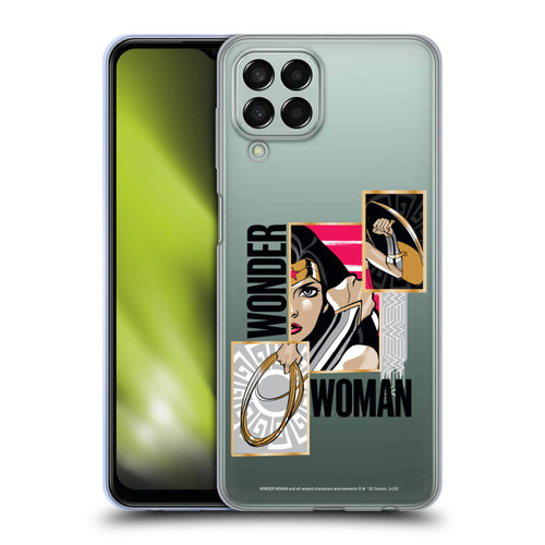 Wonder Woman DC Comics Graphic Arts Weapons Soft Gel Case for Samsung Galaxy M33 (2022)