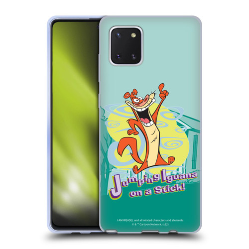 I Am Weasel. Graphics Jumping Iguana On A Stick Soft Gel Case for Samsung Galaxy Note10 Lite