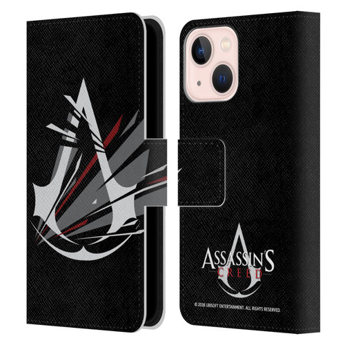 Assassin's Creed Logo Shattered Leather Book Wallet Case Cover For Apple iPhone 13 Mini