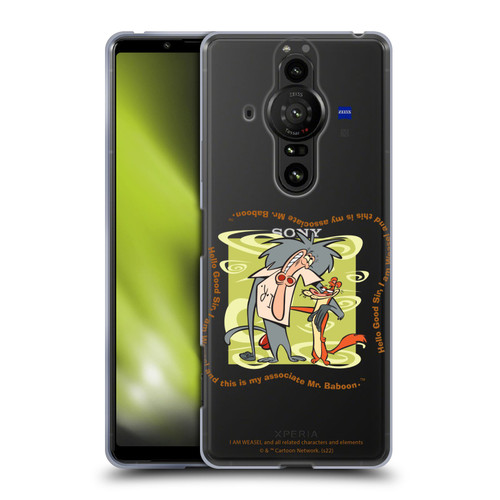 I Am Weasel. Graphics Hello Good Sir Soft Gel Case for Sony Xperia Pro-I