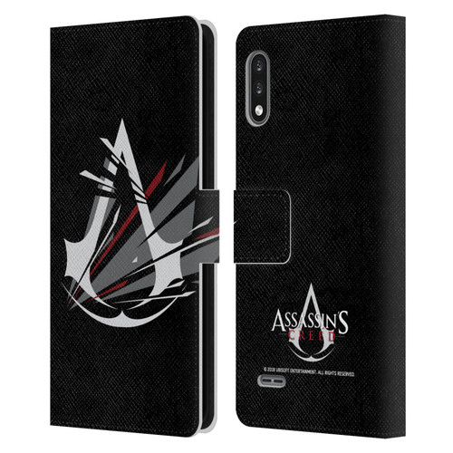 Assassin's Creed Logo Shattered Leather Book Wallet Case Cover For LG K22