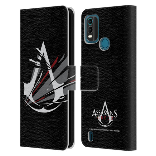 Assassin's Creed Logo Shattered Leather Book Wallet Case Cover For Nokia G11 Plus