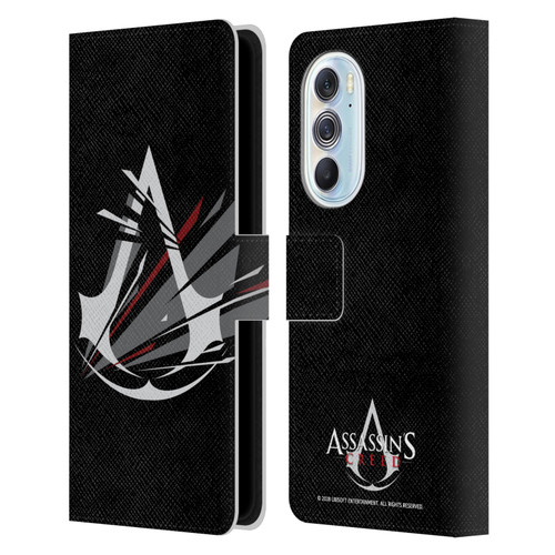 Assassin's Creed Logo Shattered Leather Book Wallet Case Cover For Motorola Edge X30