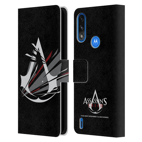Assassin's Creed Logo Shattered Leather Book Wallet Case Cover For Motorola Moto E7 Power / Moto E7i Power