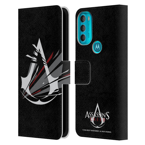 Assassin's Creed Logo Shattered Leather Book Wallet Case Cover For Motorola Moto G71 5G