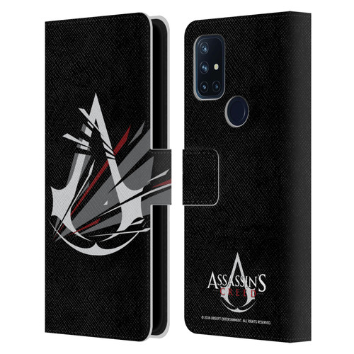 Assassin's Creed Logo Shattered Leather Book Wallet Case Cover For OnePlus Nord N10 5G