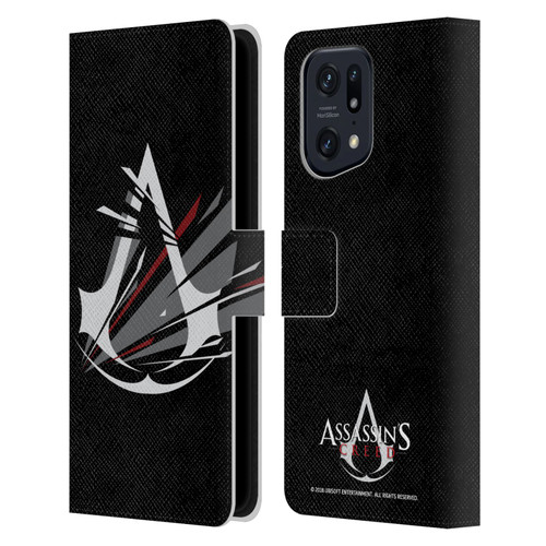 Assassin's Creed Logo Shattered Leather Book Wallet Case Cover For OPPO Find X5 Pro