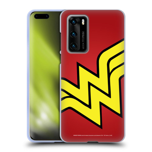 Wonder Woman DC Comics Logos Oversized Soft Gel Case for Huawei P40 5G