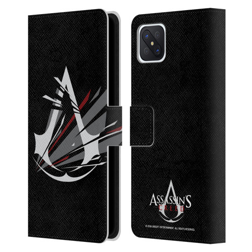 Assassin's Creed Logo Shattered Leather Book Wallet Case Cover For OPPO Reno4 Z 5G