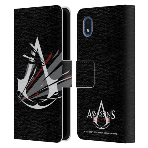 Assassin's Creed Logo Shattered Leather Book Wallet Case Cover For Samsung Galaxy A01 Core (2020)