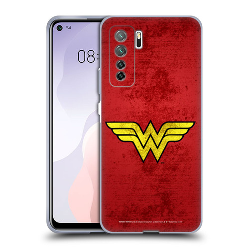 Wonder Woman DC Comics Logos Distressed Look Soft Gel Case for Huawei Nova 7 SE/P40 Lite 5G