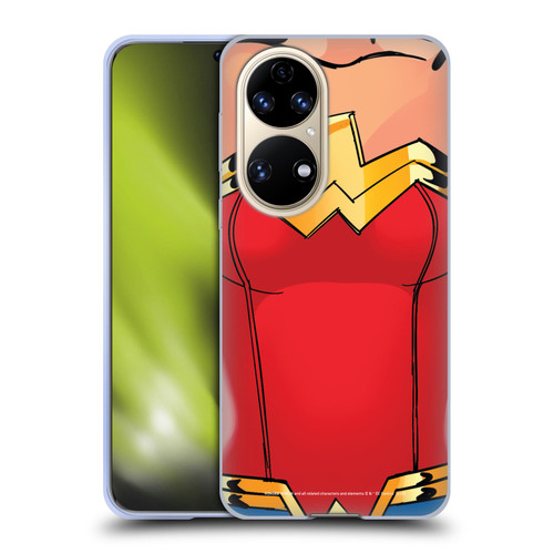 Wonder Woman DC Comics Logos Costume Soft Gel Case for Huawei P50