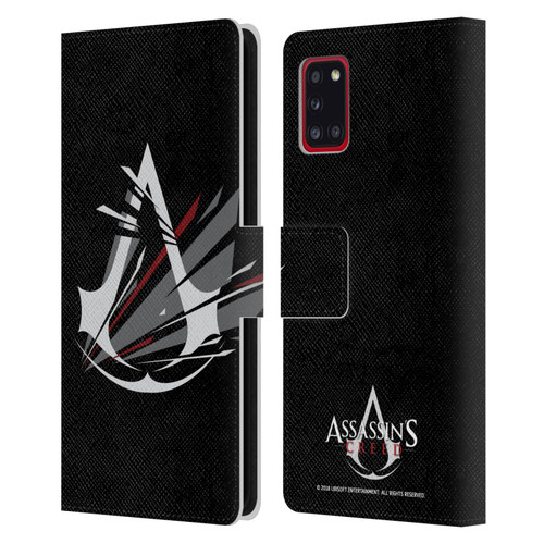 Assassin's Creed Logo Shattered Leather Book Wallet Case Cover For Samsung Galaxy A31 (2020)