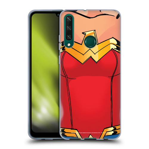 Wonder Woman DC Comics Logos Costume Soft Gel Case for Huawei Y6p