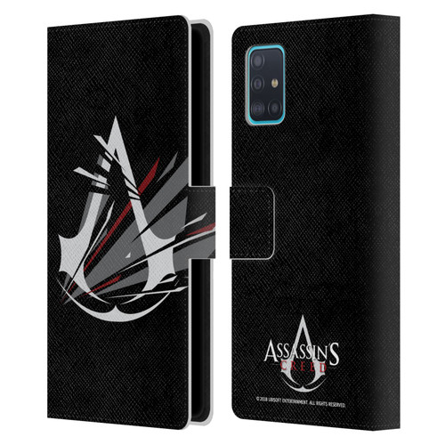 Assassin's Creed Logo Shattered Leather Book Wallet Case Cover For Samsung Galaxy A51 (2019)