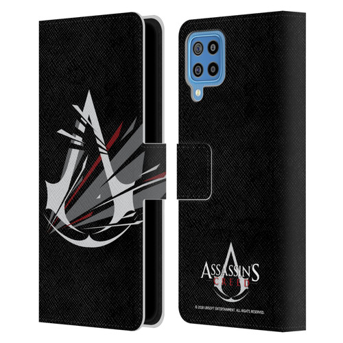 Assassin's Creed Logo Shattered Leather Book Wallet Case Cover For Samsung Galaxy F22 (2021)