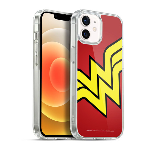 Wonder Woman DC Comics Logos Oversized Soft Gel Case for Apple iPhone 12 / iPhone 12 Pro & MagSafe