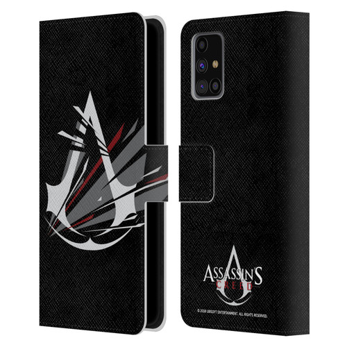 Assassin's Creed Logo Shattered Leather Book Wallet Case Cover For Samsung Galaxy M31s (2020)
