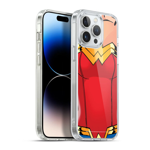 Wonder Woman DC Comics Logos Costume Soft Gel Case for Apple iPhone 13 Pro Max