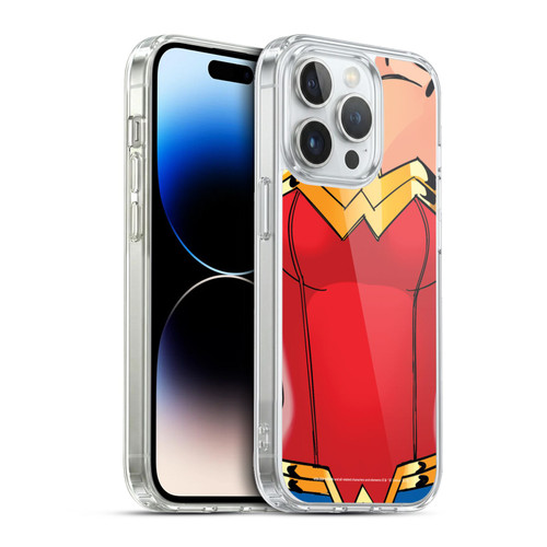 Wonder Woman DC Comics Logos Costume Soft Gel Case for Apple iPhone 13 Pro