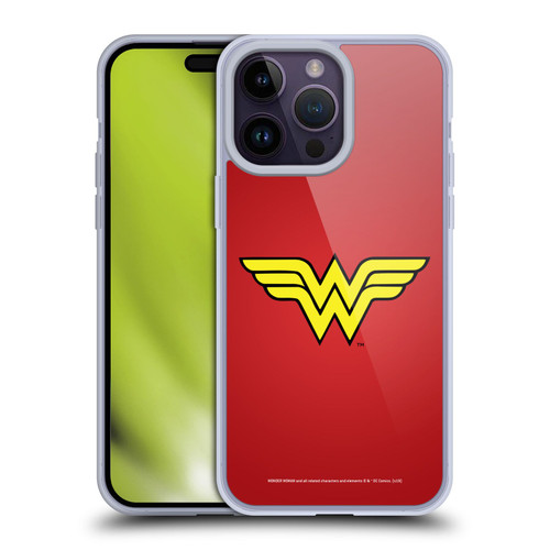 Wonder Woman DC Comics Logos Classic Soft Gel Case for Apple iPhone 14 Pro Max