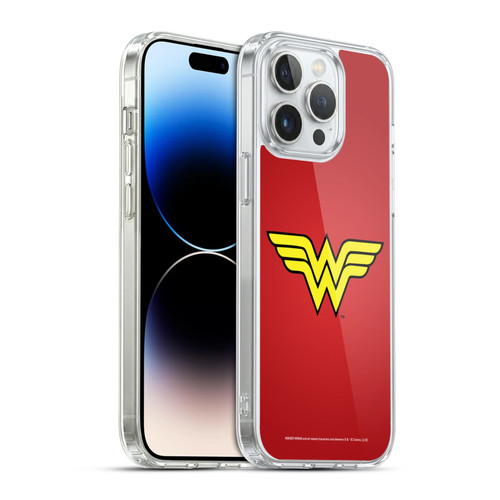 Wonder Woman DC Comics Logos Classic Soft Gel Case for Apple iPhone 14 Pro Max