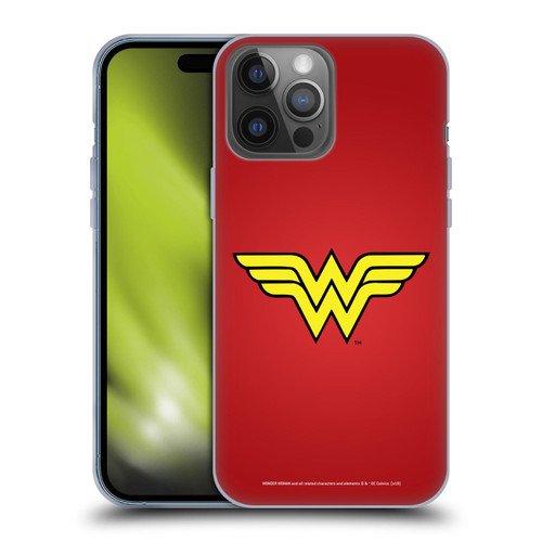 Wonder Woman DC Comics Logos Classic Soft Gel Case for Apple iPhone 14 Pro Max