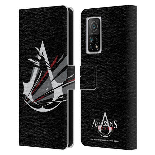 Assassin's Creed Logo Shattered Leather Book Wallet Case Cover For Xiaomi Mi 10T 5G