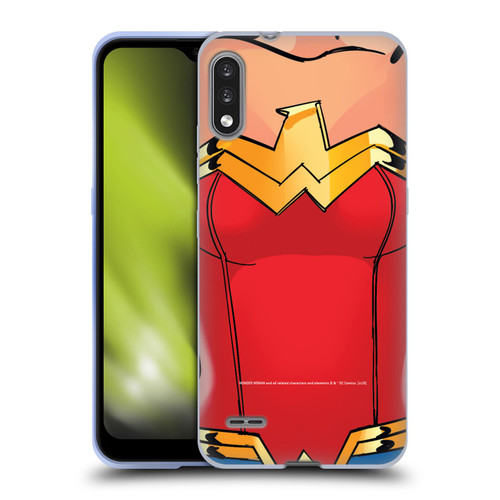 Wonder Woman DC Comics Logos Costume Soft Gel Case for LG K22