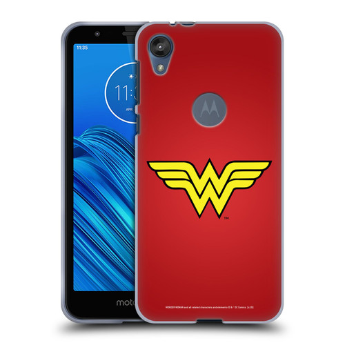 Wonder Woman DC Comics Logos Classic Soft Gel Case for Motorola Moto E6