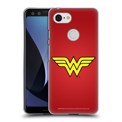 Wonder Woman DC Comics Logos Classic Soft Gel Case for Google Pixel 3