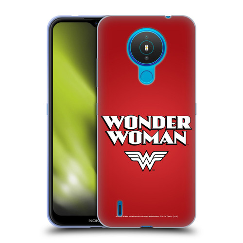Wonder Woman DC Comics Logos Text Soft Gel Case for Nokia 1.4