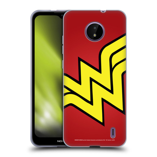 Wonder Woman DC Comics Logos Oversized Soft Gel Case for Nokia C10 / C20