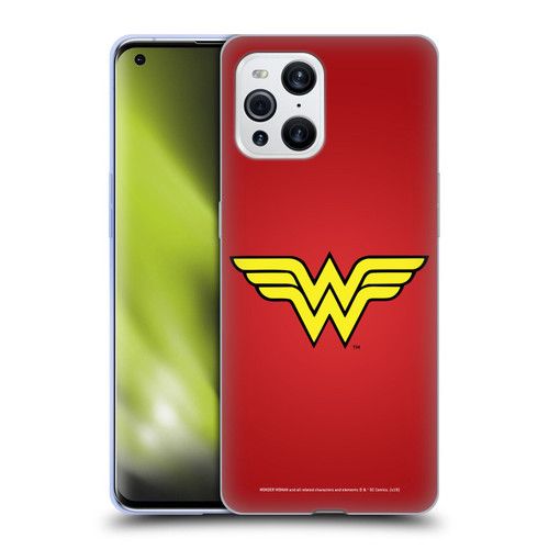Wonder Woman DC Comics Logos Classic Soft Gel Case for OPPO Find X3 / Pro