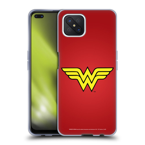 Wonder Woman DC Comics Logos Classic Soft Gel Case for OPPO Reno4 Z 5G