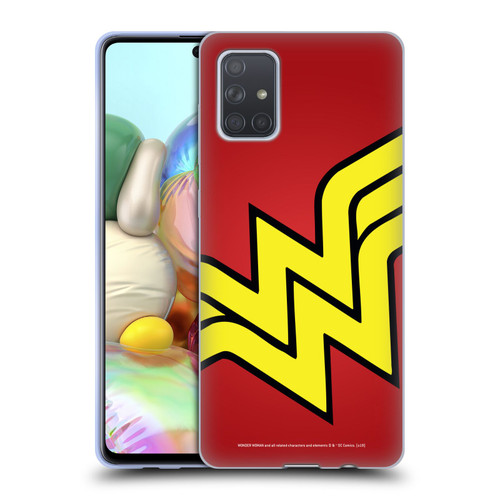 Wonder Woman DC Comics Logos Oversized Soft Gel Case for Samsung Galaxy A71 (2019)