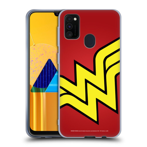 Wonder Woman DC Comics Logos Oversized Soft Gel Case for Samsung Galaxy M30s (2019)/M21 (2020)